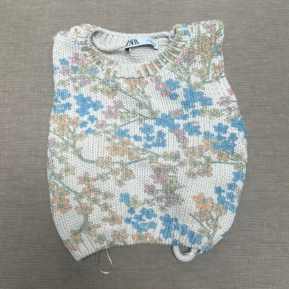 Zara crochet cropped top